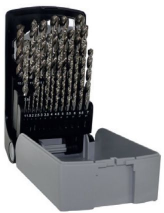 TIVOLY Spiralbohrer-Satz, INOX, Typ 181 Ø 1.0-10.0x0.5mm, 19-tlg., 21020000 - Bohren