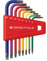 Winkelstiftschlüssel-Set Torx® farbig PB 410.H 6-25 RB, 8 Stück - Schraubenzieher