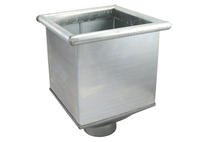 Rinnenkasten o/Stern 220/ 75 mm 155 Wulst 4-seitig - Zink Spenglereihalbfabrikate