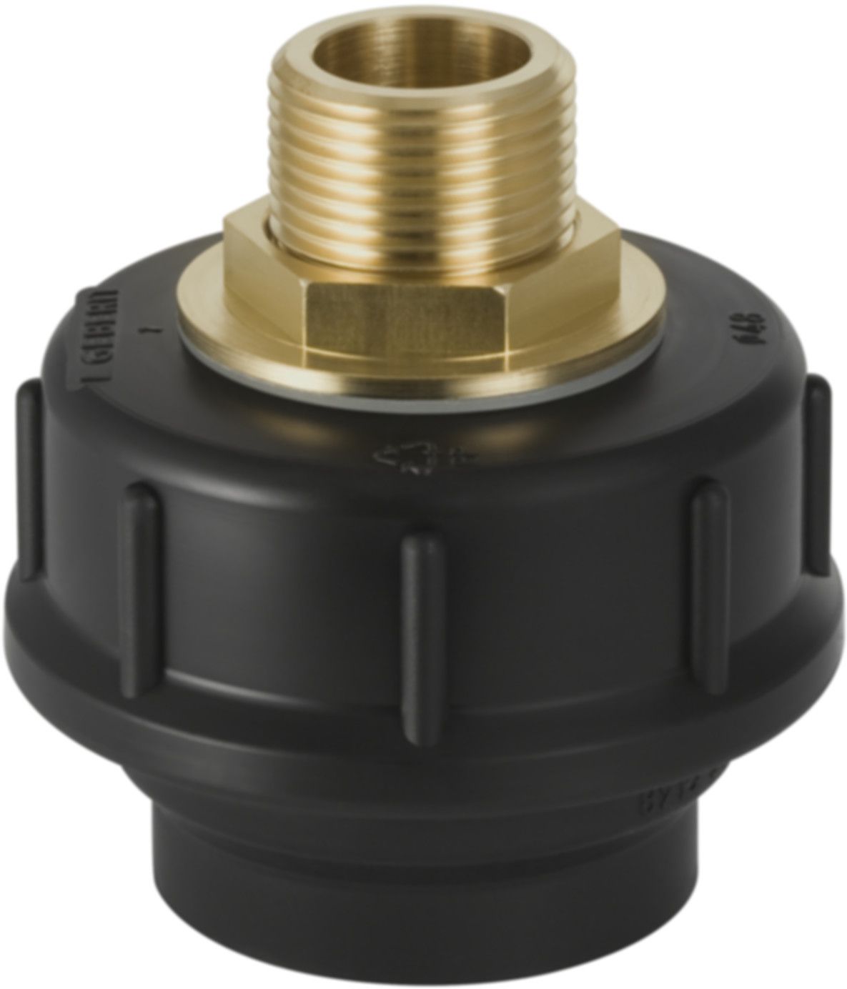 Stutzen mit Verschraubung und MS-Nippel d 50mm - 1" 152.978.00.1 - Geberit-Sifon + Apparateanschlüsse