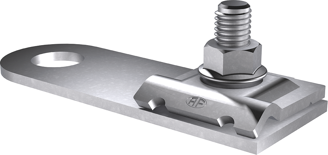 Anschlusslasche Inox A2 gerade 6-8 AF 270.055.000 / AV 25 - AF Blitzschutzprogramm