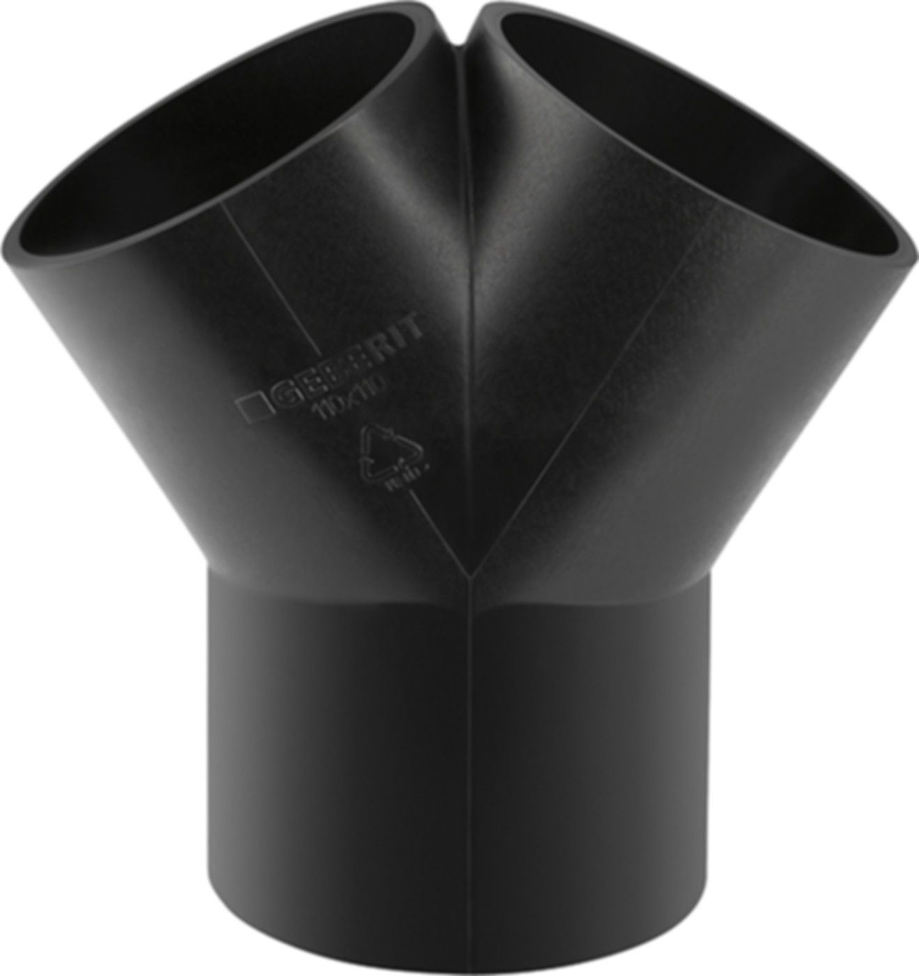 Hosenabzweig 2 x 30° 50/ 40mm 361.459.16.1 - Geberit-PE-Formstücke