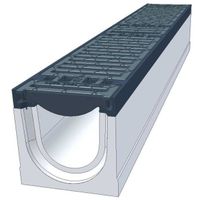 mit Guss-Stegrost A15-C250 Element 100cm