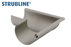 Rinnenwinkel äussere 250 mm 140 gefalzt/gelötet "Strubline" - MattpluS Spenglereihalbfabrikate
