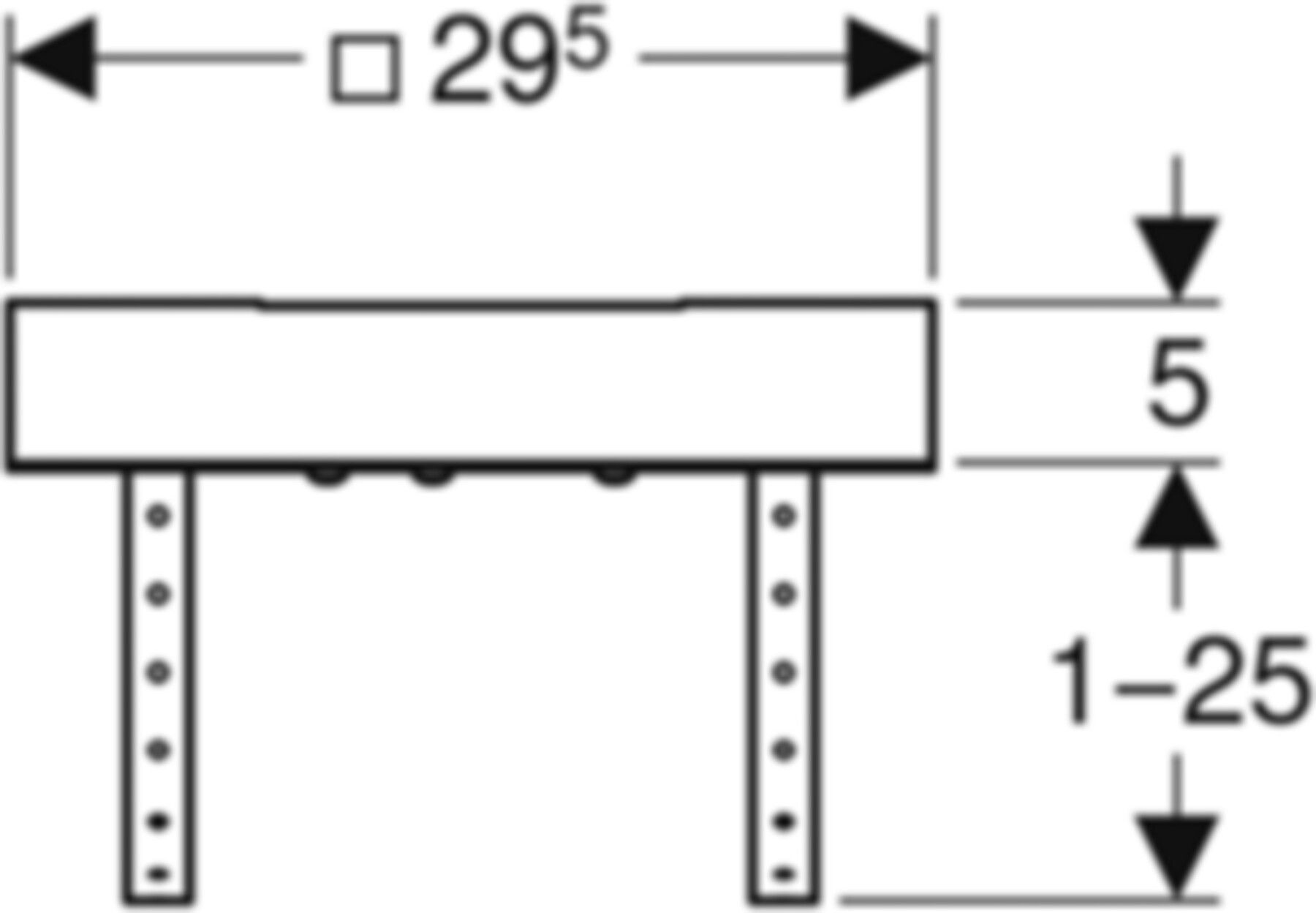Pluvia Einbauständer 359.125.00.1 für Massivdächer - Geberit-Dachentwässerung