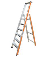 HB Stufenstehleiter mit Kantenpolsterung Typ 228, 1x3 Tritt 1.44/0.68m - Garten