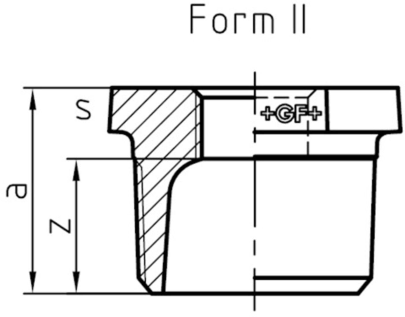 Reduziernippel 241 V 1"- 3/8" 770 241 225 - GF verz. Tempergussfittings