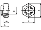 Sich-Mu niedr Form INOX A2 BN637 DIN985 M5 - Bossard Schrauben