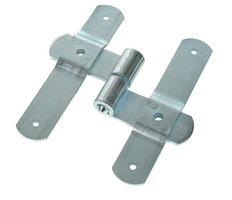 SANER Mittelbandscharnier, rechts ø11mm, 160x90mm, verzinkt - Jalousiebeschläge