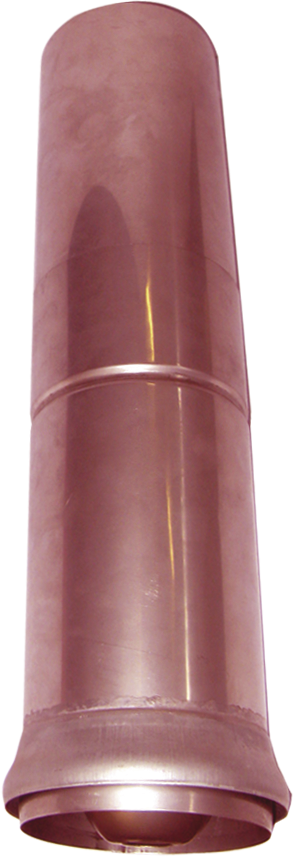 Schiebestück mit Laubsieb 100 mm 276 "Anti-Laub" mit Rosette 100/110 mm - Kupfer Spenglereihalbfabrikate