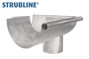 Rinnenwinkel äussere 250/ 75 mm 146 mit Stutzen "Strubline" - Zink Spenglereihalbfabrikate