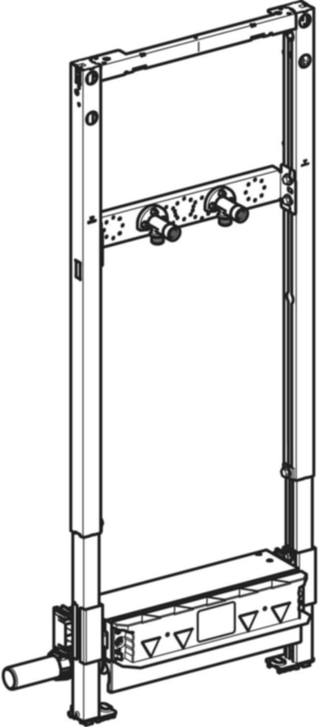 Duschelement mit Wandablauf 111.589.00.2 Typ 130 40mm AP-Armatur,niedrige Bauhöhe - Geberit-Duofix