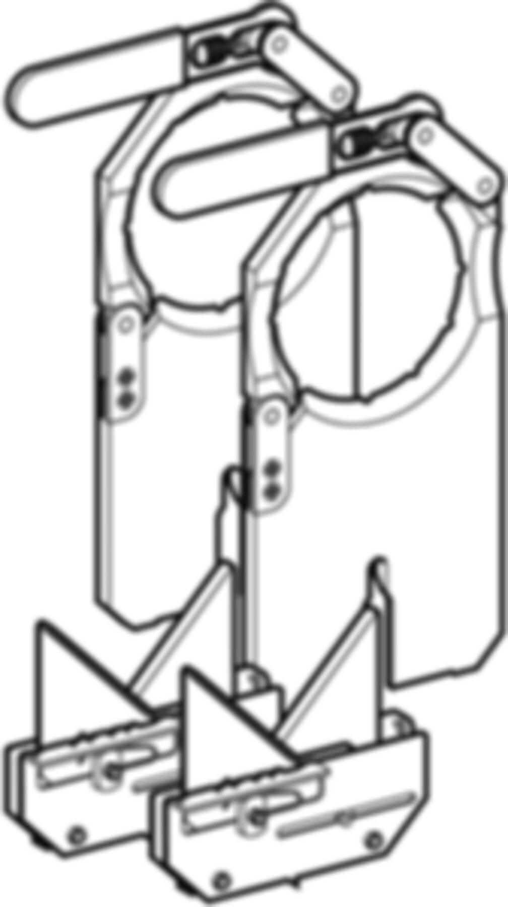 Aufspannplatten-Garnit.m.Abstützprismen d 135 mm 359.820.00.1 - Geberit Werkzeuge und Zubehör