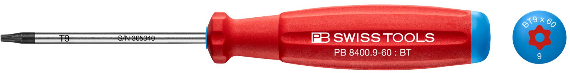 PB Schraubenzieher, SWISS GRIP, TORX m.L PB 8400, Gr.B10, L= 70/150 mm - Schraubenzieher