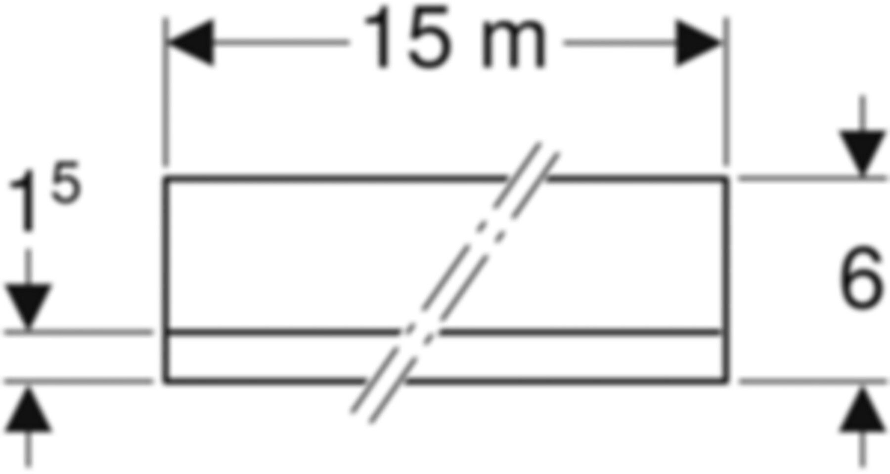 Schallschutz Dämm- und Trennstreifen für GIS Rolle à 15 m 461.119.00.1 - Geberit-Duofix