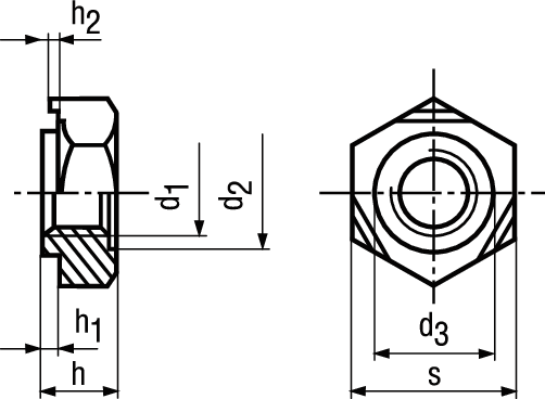 6-kt Schweissmuttern INOX A4 BN10766 DIN929 M 12 - Bossard Schrauben
