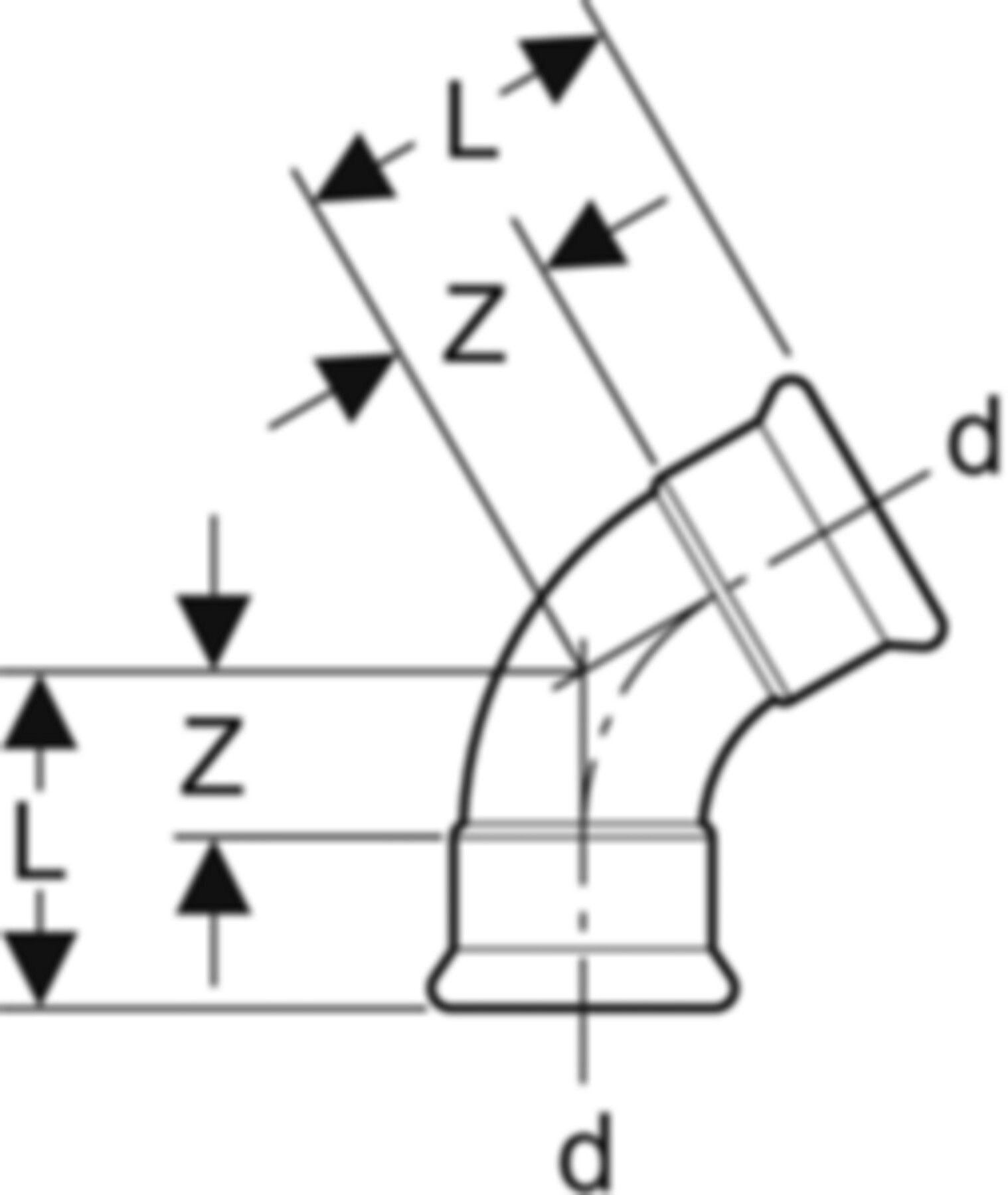 Bogen 60° 76.1mm 36168 - Mapress-Sanitär-Supersize-Formstücke