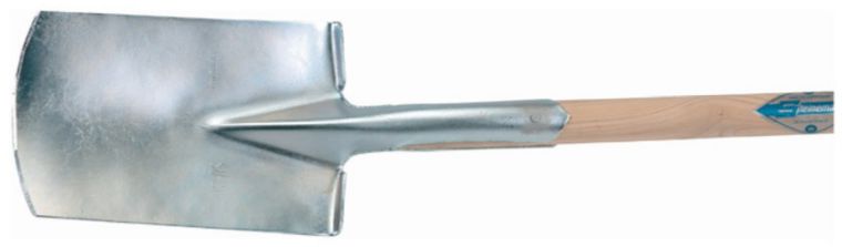 Gartenbauspaten ROBUST, Eschenknopfstiel L= 100cm, Gr. 285x185/180mm, verzinkt - Gartenbauwerkzeuge