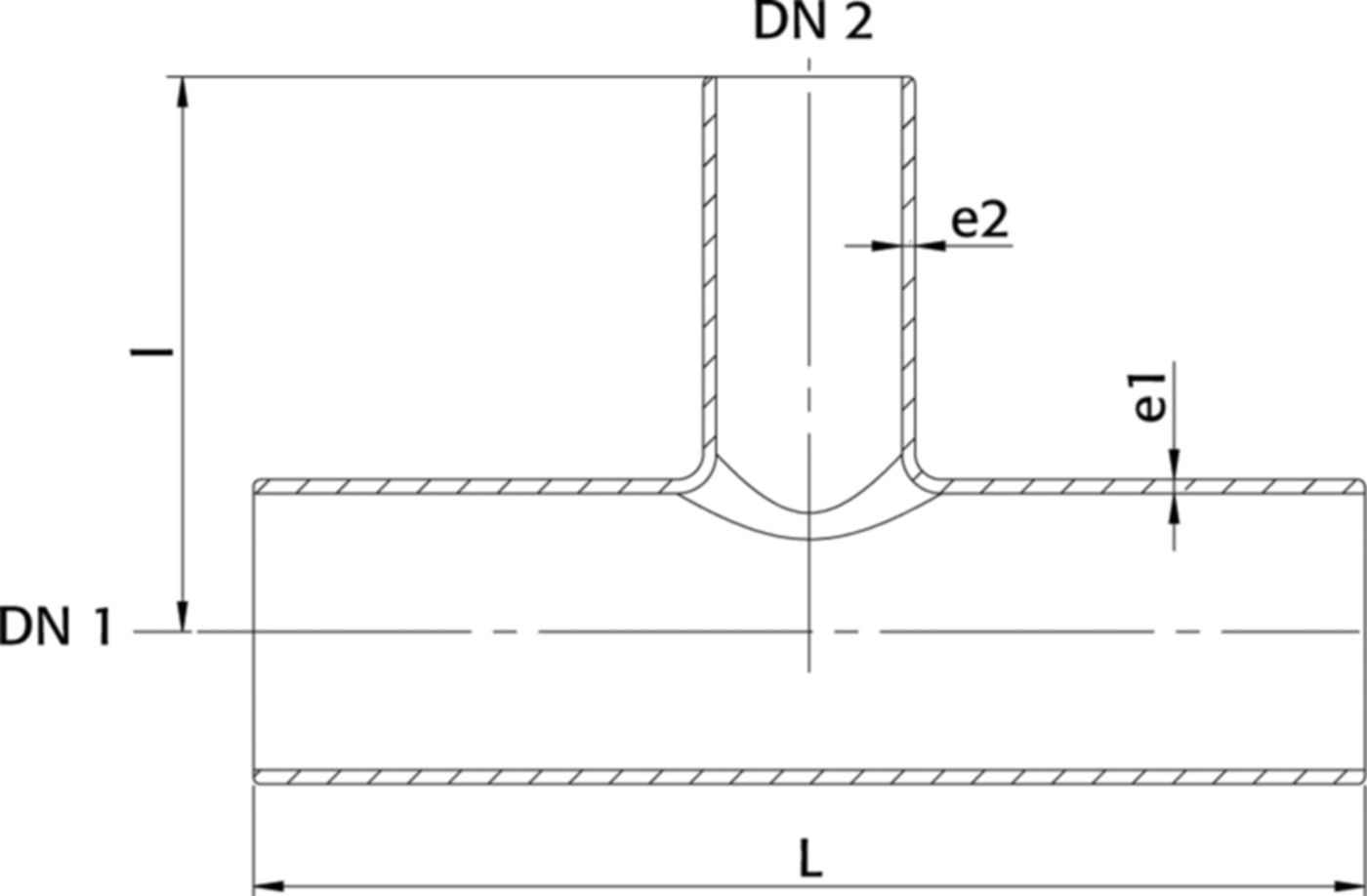 Spitzend-T für Steckmuffen IT DN 200/125 - WILD Steckmuffenformstücke