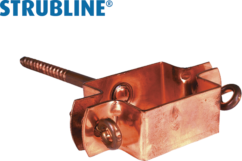 Rohrschellen eckig HG 12cm 120/120 mm "Strubline" - Kupfer Spenglereihalbfabrikate