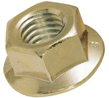 1973 Sechskantmuttern mit Flansch