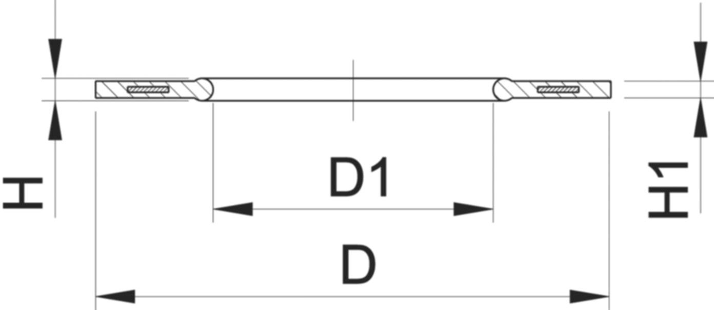 Flanschendichtung G-ST-Profil PN 16 DN 100 / d 110mm 745 440 714 - PE100 Stutzenformstücke spezial
