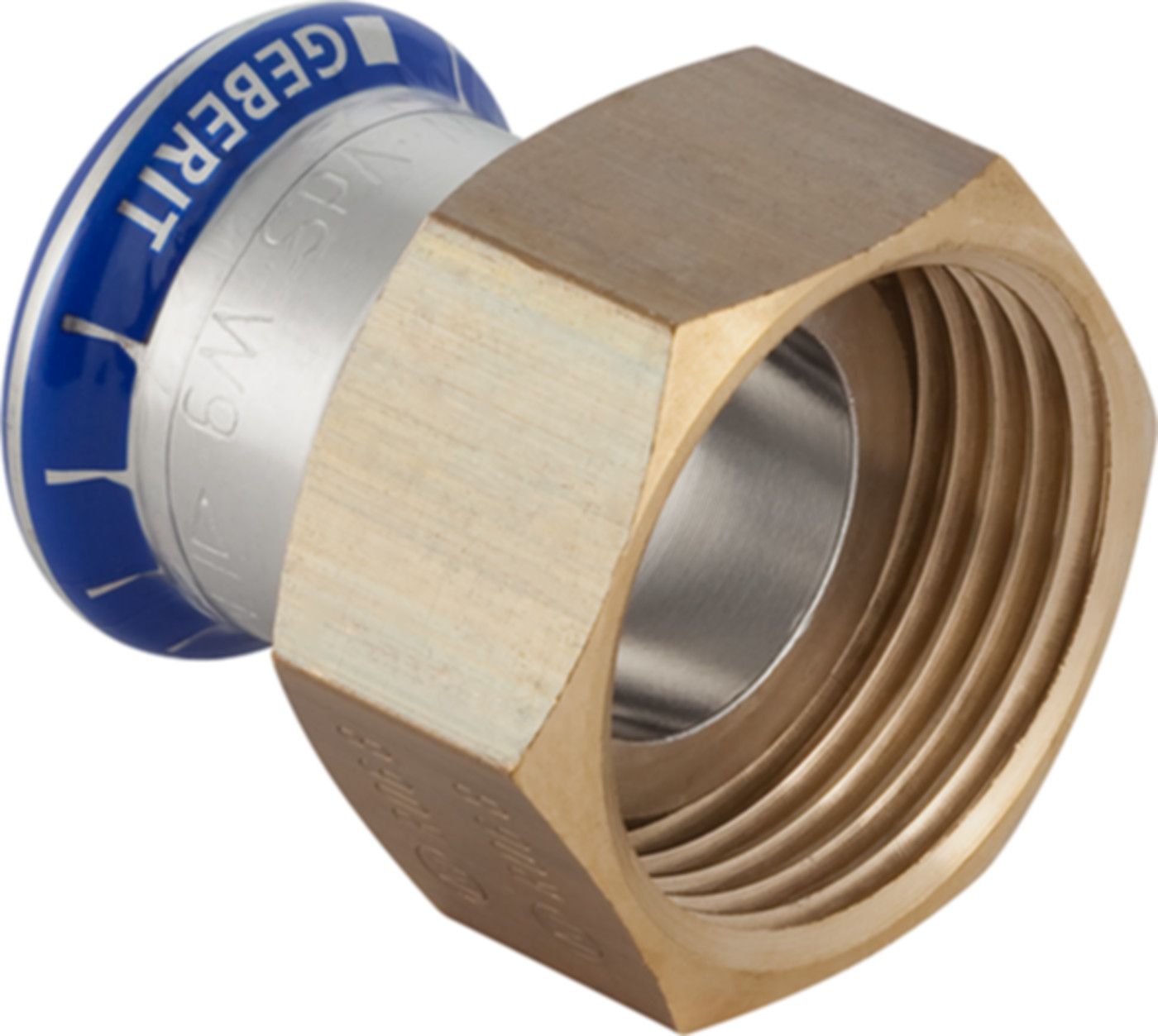 Übergangsverschraubung 15mm- 3/4" 35032 Überwurfmutter Messing - Mapress-Sanitär-Presssystem-Formstücke