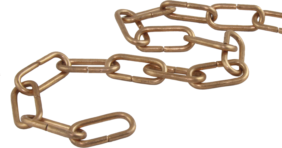 Tropfwasserkette, Kupfer Ø 5x50x22mm (Aussen) - Kupfer Spenglereihalbfabrikate