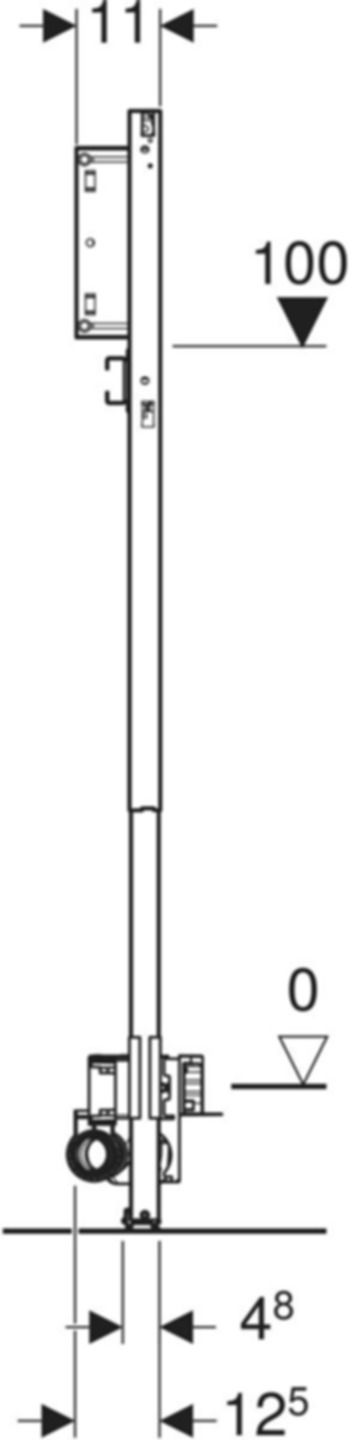 Duschelement mit Wandablauf 111.584.00.2 Typ 130 56mm UP-Armatur - Geberit-Duofix