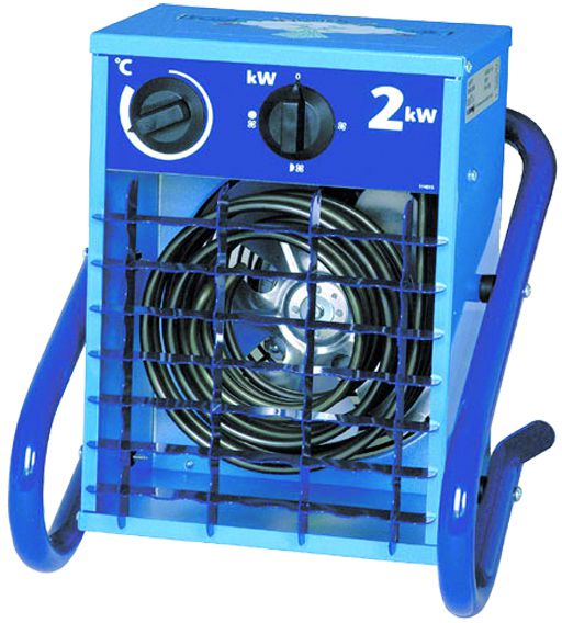 El-Björn Heizlüfter, 2kW, 230V, TE12 VF21, Luftumwälzung 230 m³/h - Klima