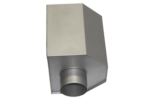 Fassadenkasten klein 240/ 75 mm eckig 180/180 - MattpluS Spenglereihalbfabrikate