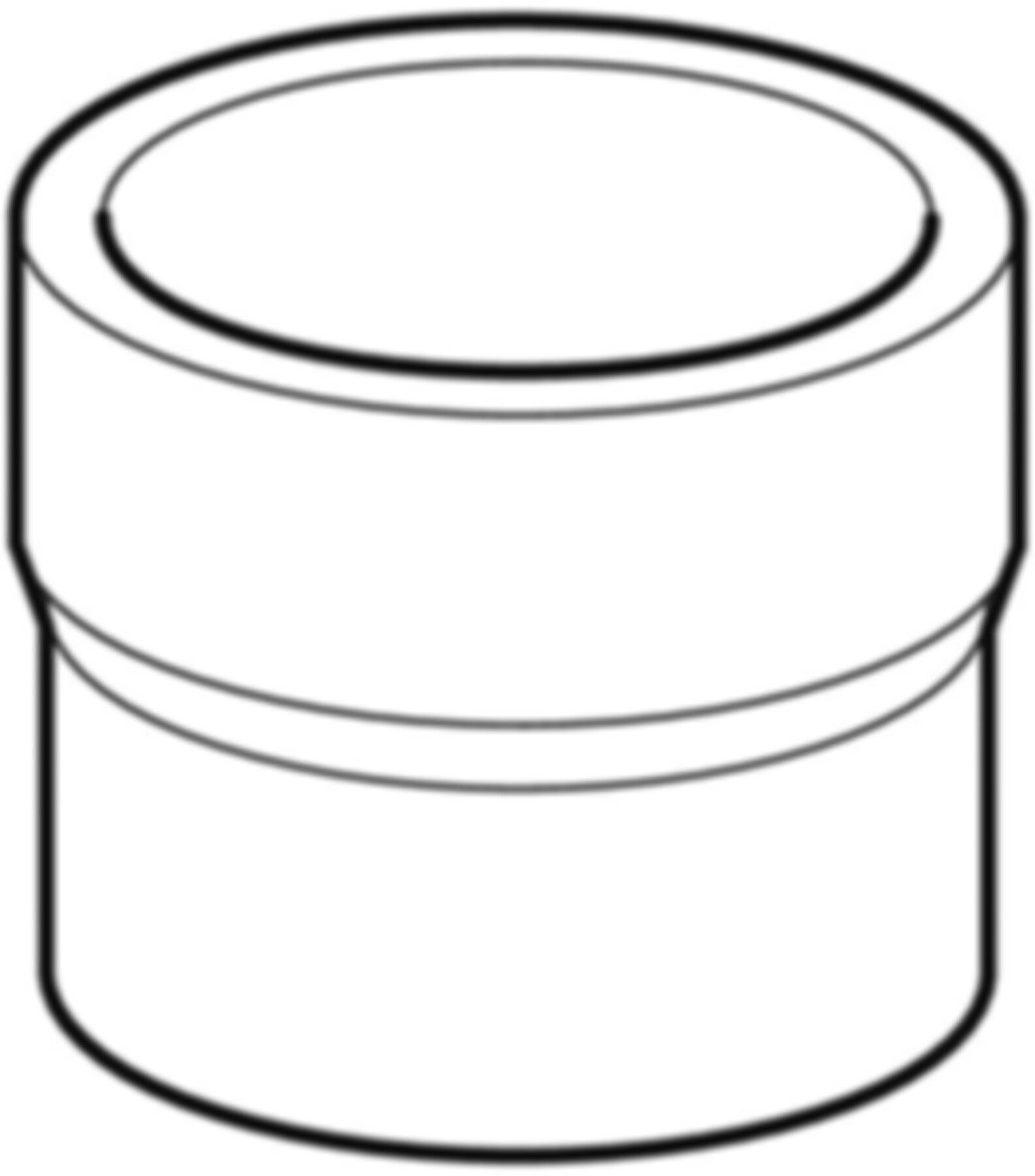 Übergangsstutzen auf Guss d 200/210 370.738.16.1 - Geberit-PE-Formstücke