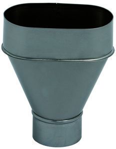 Rohrsammeltrichter zent. 100 mm 215 - MattpluS Spenglereihalbfabrikate