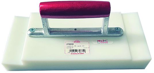 STUBAI Doppelfalzbrett m. Handgriff PVC L= 290mm , B= 140mm , H= 25/35 - Spenglerwerkzeuge