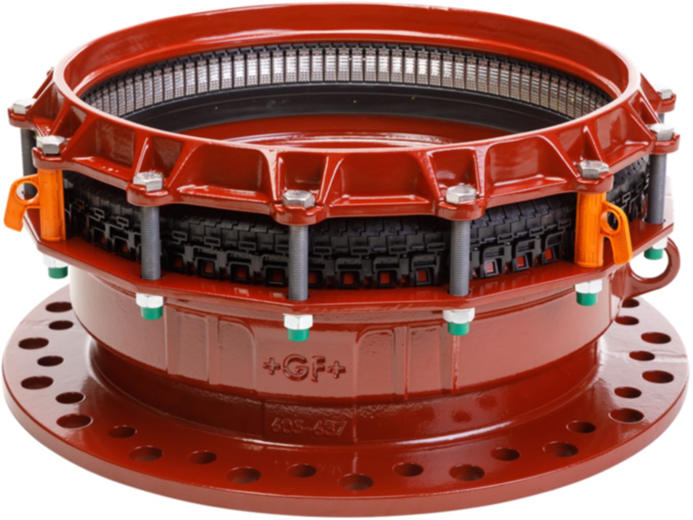 E-Stück, zugfest Typ 3057 DN 125 Spannbereich 132-155mm 709 355 218 - GF Waga-Multi/Joint