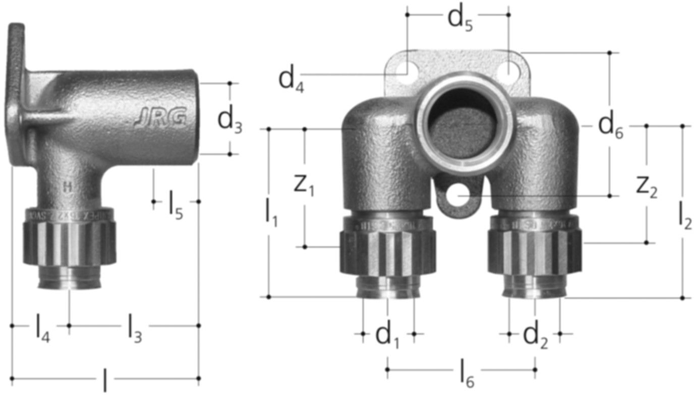 Armaturenanschlüsse +GF+ JRG Sanipex