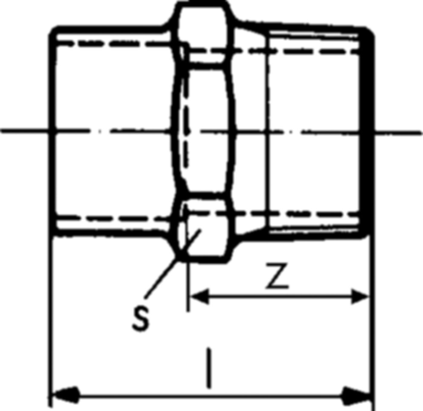 Löt-Übergang AG 7271 12- 3/8" 767 271 023 - GF Lötfittings