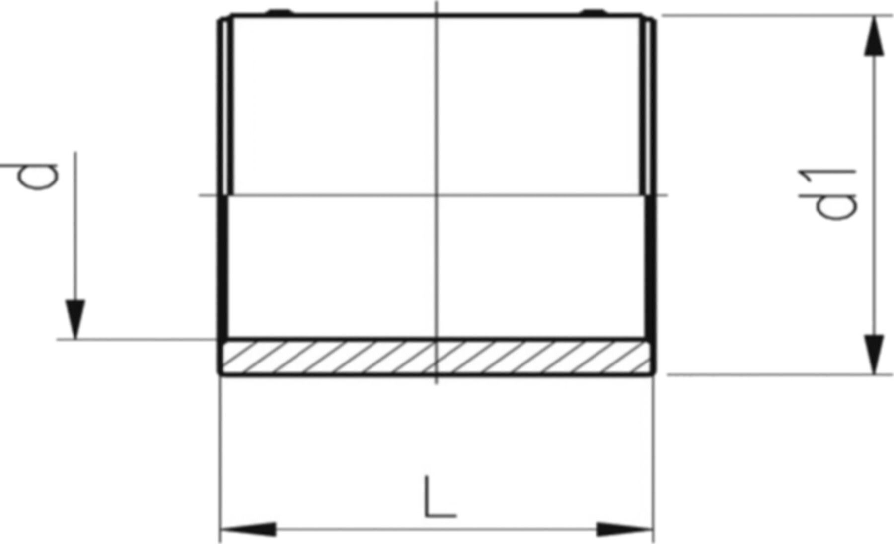 ELGEF Muffe PN 16 (Karton à 2 Stk.) d 315mm 753 911 623 - ELGEF Plus Elektroschweissfittinge