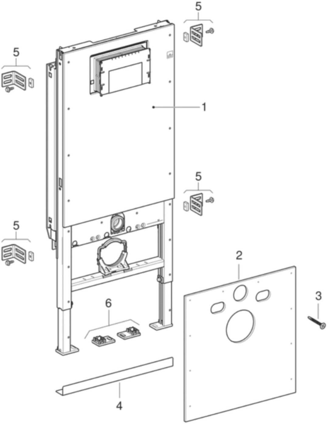 Elemente für Massivbau GEBERIT Duofix