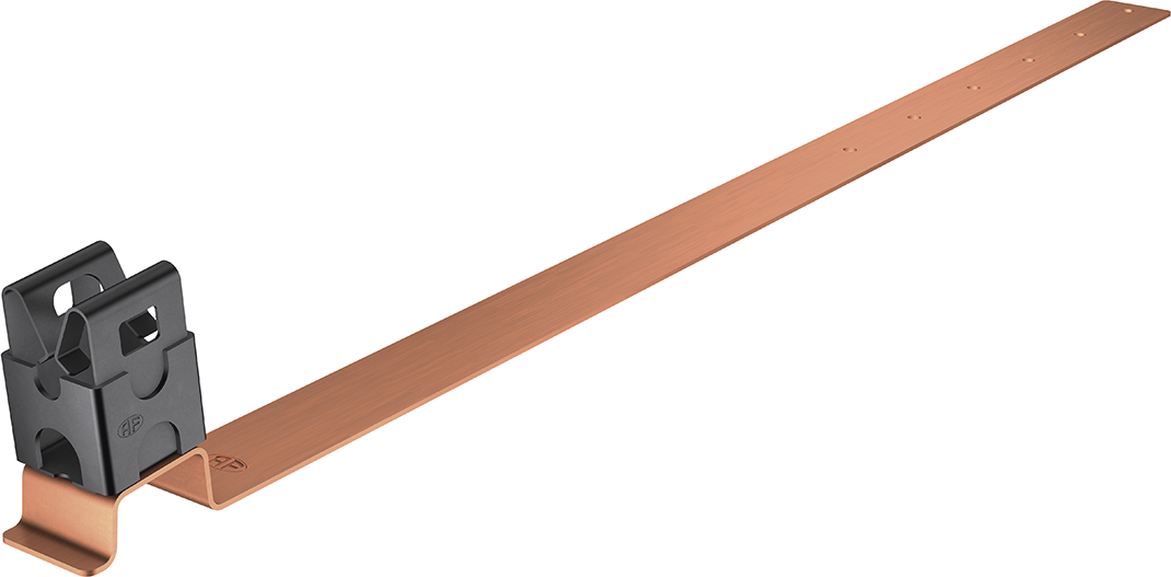 Leitungsh. f/Flachzieg.400mm Kupfer 6-10 AF 225.020.000 / FL 31 Quadro - AF Blitzschutzprogramm