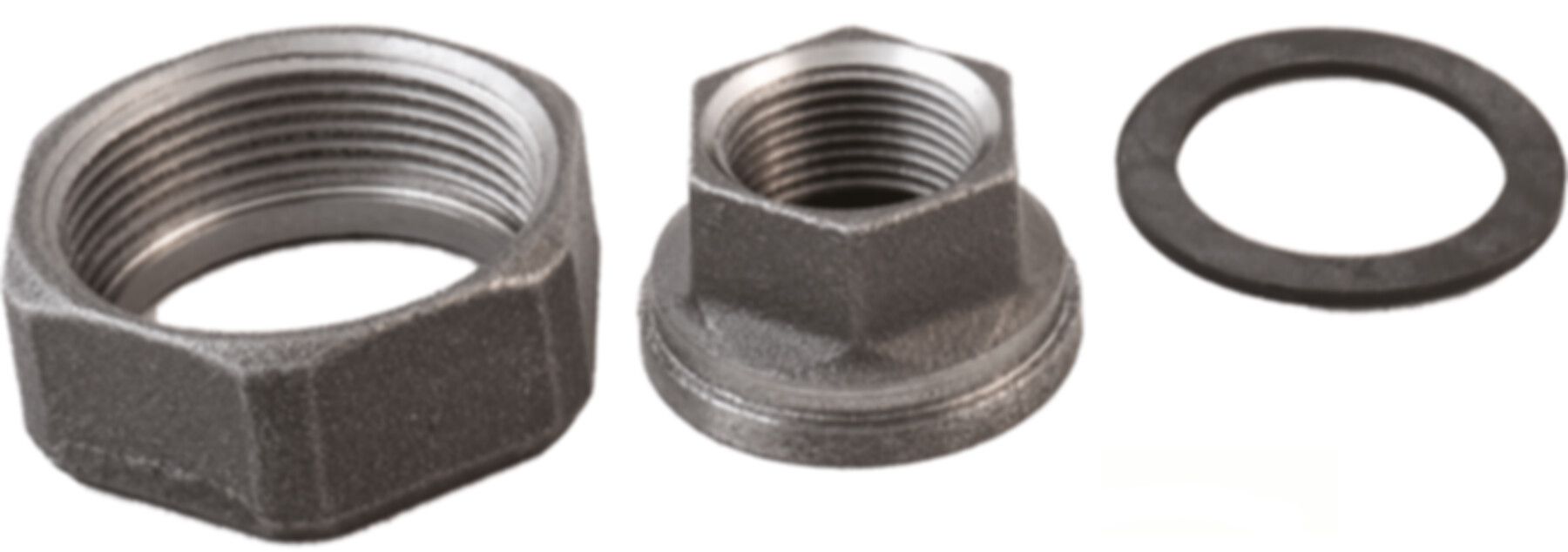 Verschraubung Schwarz 11/2" - 1" - Biral Pumpenzubehör