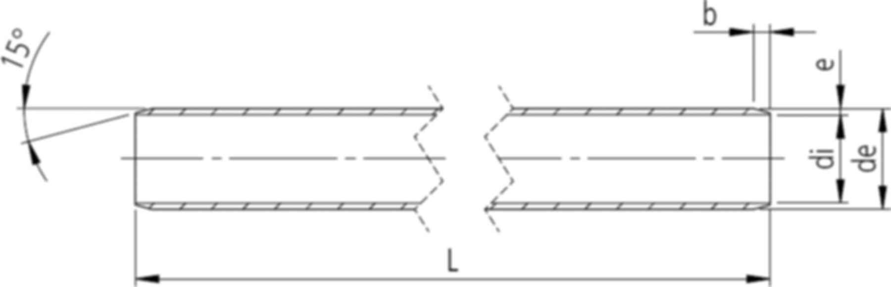 HDPE-Schutzrohre glattendig für Gas d 92/80mm, weiss gelbgestreift à 10m - HDPE-Schutzrohre