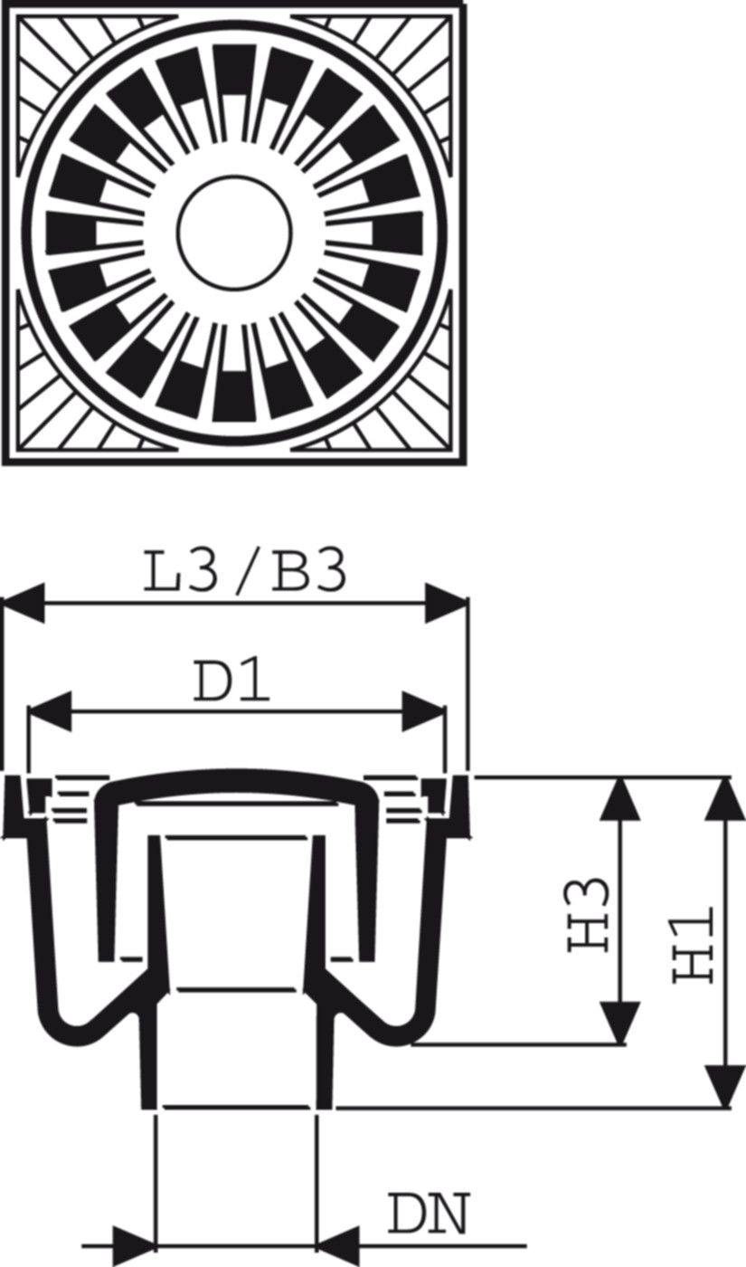 Fig. 1600 010 02 1to epoxiert - Bodenabläufe von Roll