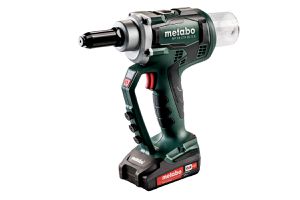 Akku-Nietpistole NP 18 LTX BL 5.0, 619002800 18V LiHD, 2 x 4.0Ah,  Nieten 2.4-5mm, Alu bis 6mm - Metabo Elektrowerkzeuge
