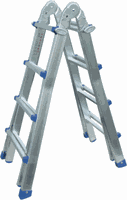 HB Teleskopleiter Typ 310, 4x3 Sprossen, L=0.97/3.10m - Garten