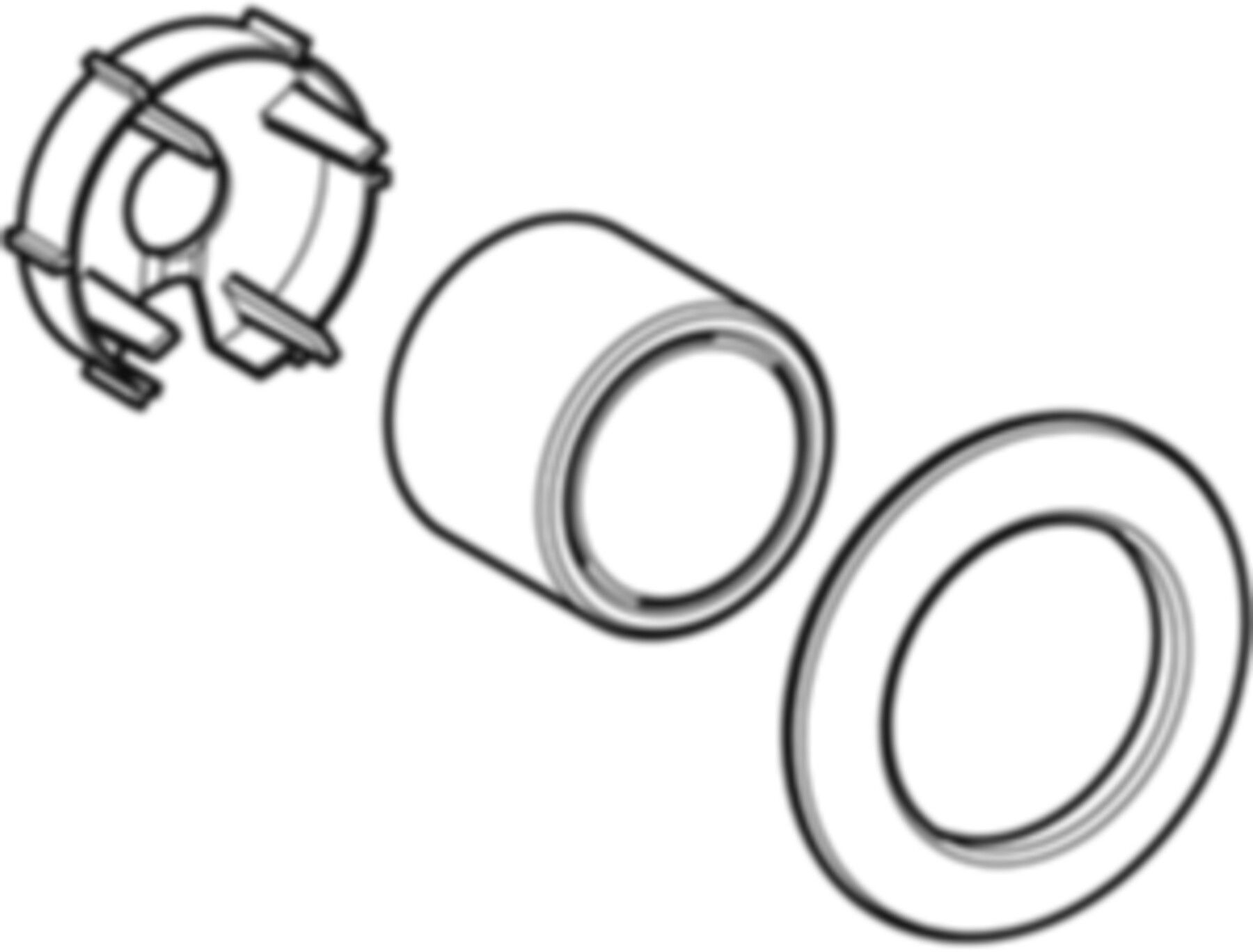 Blindrosette KOAX 2" d 5.5 glanzverchromt 610.024.21.3 - Geberit Systemventile / Armaturen