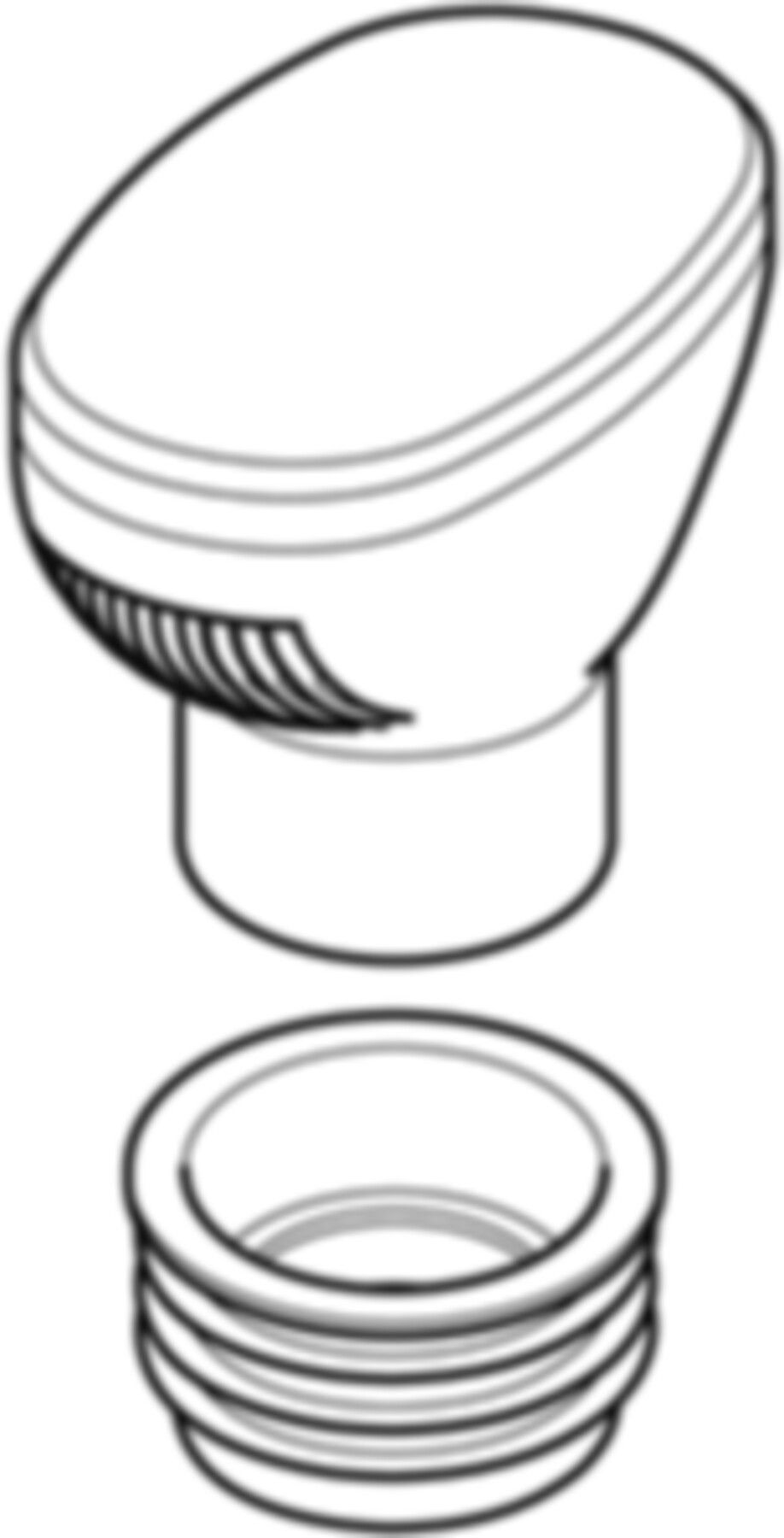 Rohrbelüftungsventil GRB 90 für PE d 75/90mm für Rohre 103.5mm 310.006.00.1 - Geberit-Dämmung / Brandschutz