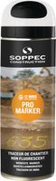 Soppec Baustellenmarkierspray Pro Marker 500ml, weiss, bis zu 12 Monate sichtbar - Farben / Rostschutz