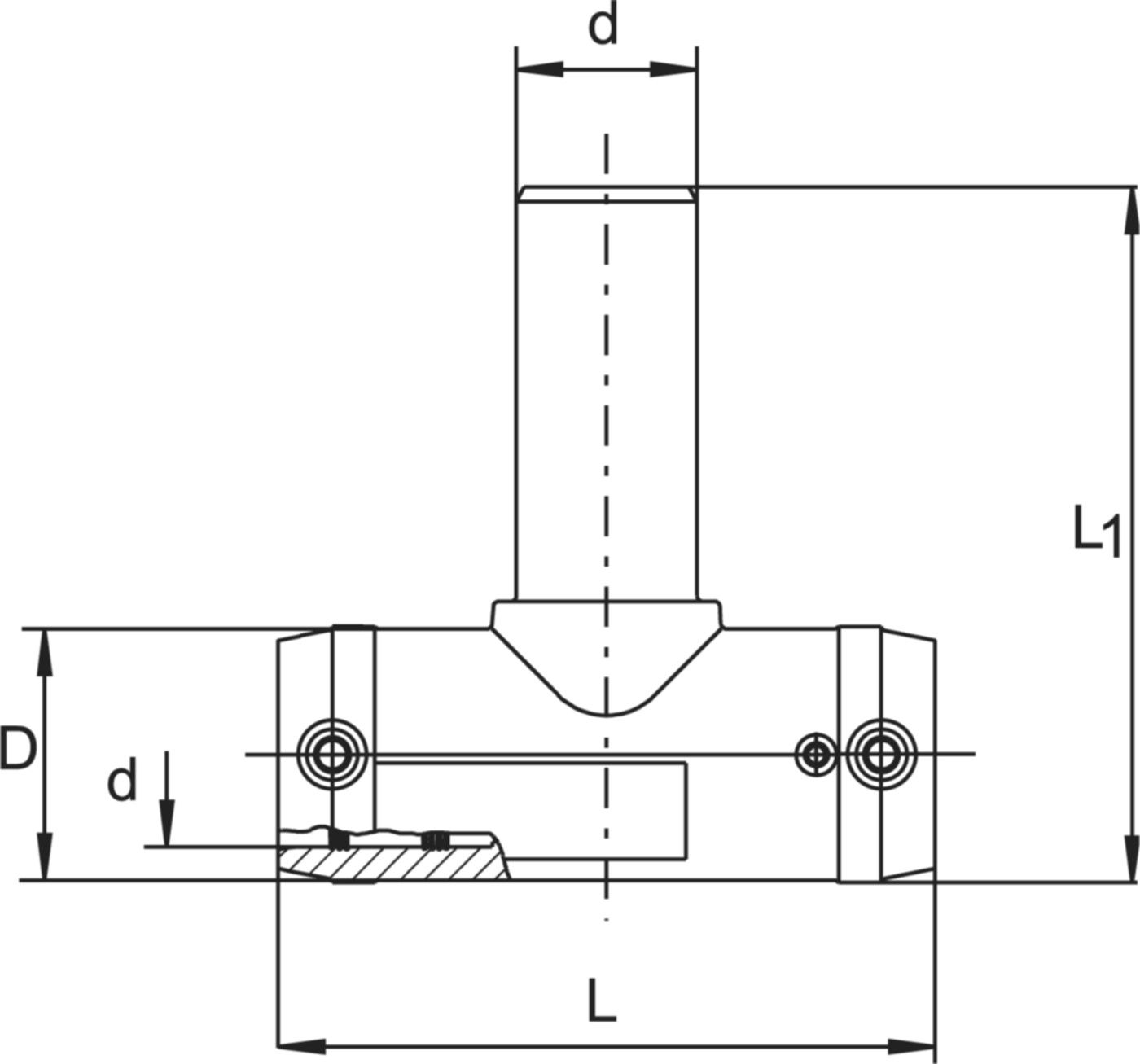 T-Stück (Karton à 35 Stk.) d 32mm 615 719 - Frialen Elektroschweissfittinge