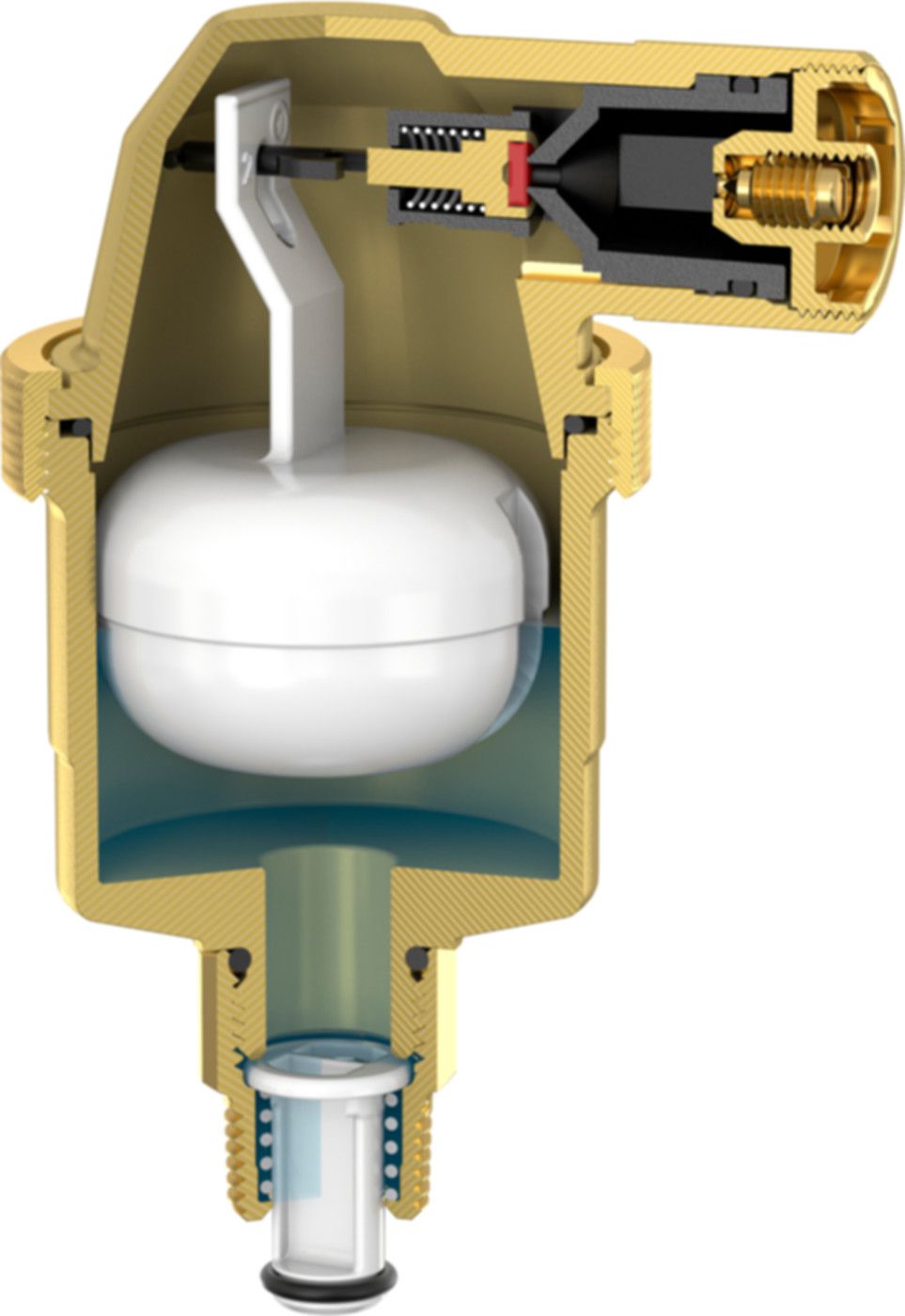 Flamco Flexvent Top Schwimmerentlüfter o/Absperreinr. H: 86 mm 1/2" - Flamco Luft- und Schlammabscheider